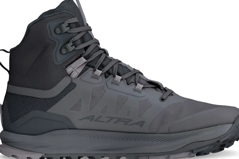 Altra Hiking Shoes & Boots|Mid Height Boots-Mens Lone Peak 9 Waterproof Mid Boots - Black-Gray