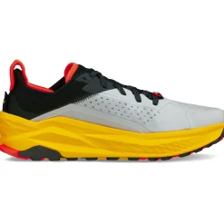 Altra Running Shoes-Mens Olympus 6 Trail Shoes - Grey-Red