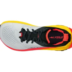 Altra Running Shoes-Mens Olympus 6 Trail Shoes - Grey-Red