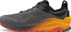 Altra Hiking Shoes & Boots|Running Shoes-Mens Olympus 6 Trail Shoes - Black-Orange