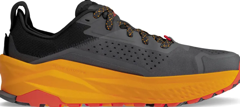 Altra Hiking Shoes & Boots|Running Shoes-Mens Olympus 6 Trail Shoes - Black-Orange
