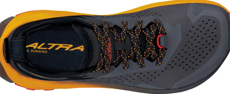 Altra Hiking Shoes & Boots|Running Shoes-Mens Olympus 6 Trail Shoes - Black-Orange