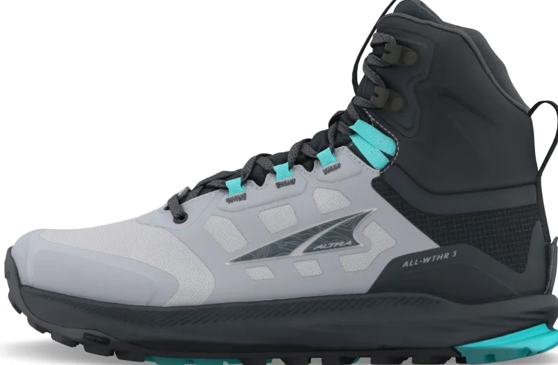 Altra Hiking Shoes & Boots|Mid Height Boots-Womens Lone Peak 9 Waterproof Mid Boots - Black-Gray