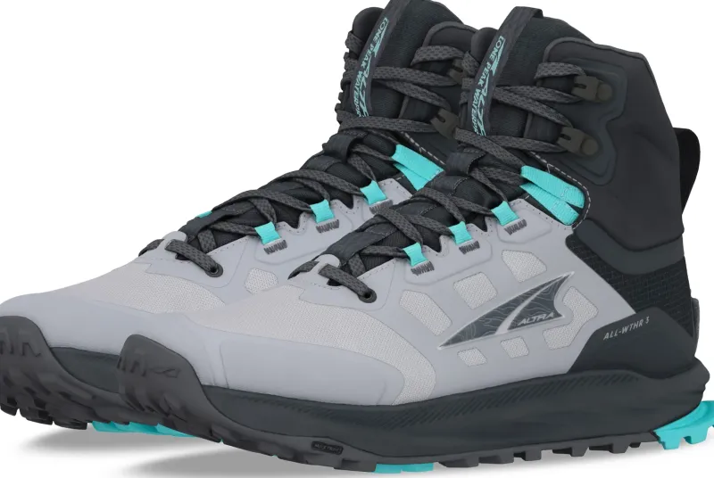 Altra Hiking Shoes & Boots|Mid Height Boots-Womens Lone Peak 9 Waterproof Mid Boots - Black-Gray