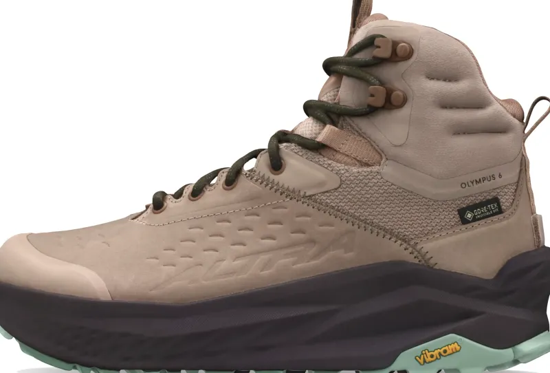 Altra Hiking Shoes & Boots|Mid Height Boots-Womens Olympus 6 Hike Mid GTX Boots - Tan