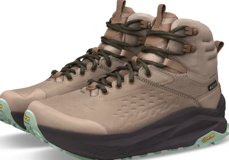 Altra Hiking Shoes & Boots|Mid Height Boots-Womens Olympus 6 Hike Mid GTX Boots - Tan