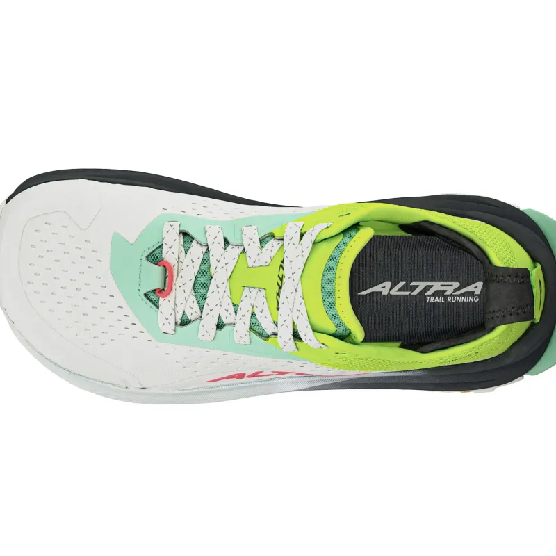 Altra Running Shoes-Womens Olympus 6 Trail Shoes - Gray-Lime