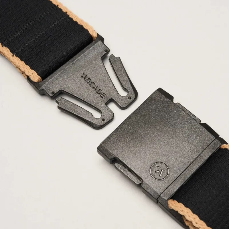 Arcade Belts & Braces-Blackwood Belt - Black-Sand