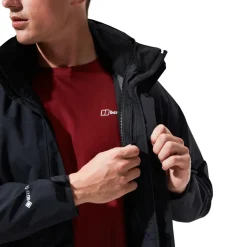 Berghaus Waterproof Jackets-Mens Hillwalker Jacket IA - Black-Black
