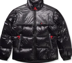 Berghaus Insulated Jackets|Insulated Jackets-Unisex Blockback Down Jacket - Jet Black-Grey Pinstripe
