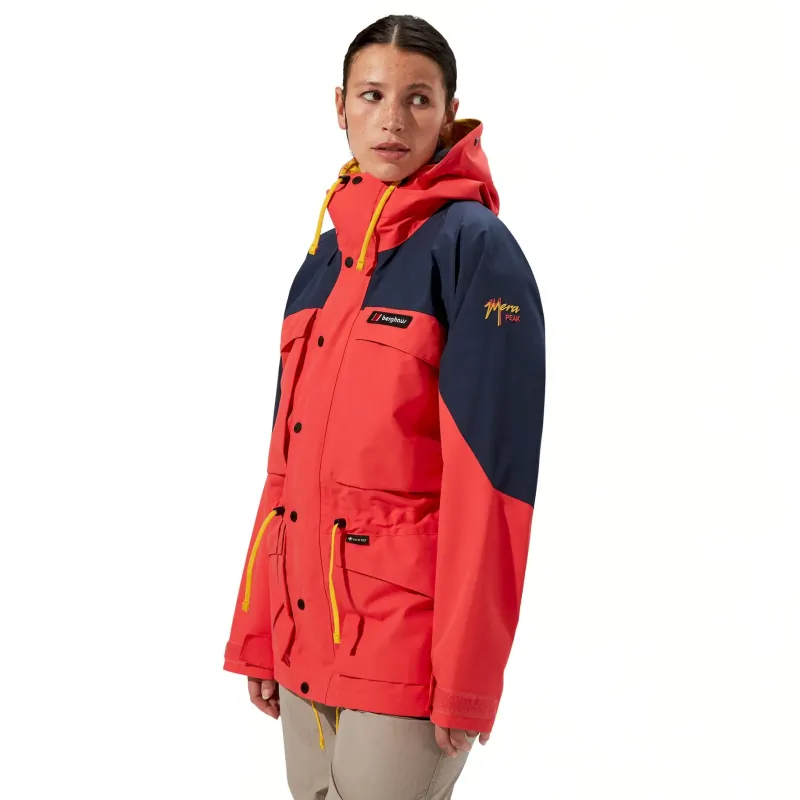 Berghaus Waterproof Jackets|Waterproof Jackets-Unisex Mera Peak 2000 Jacket - Mountain Carmine-Dusk-Amber