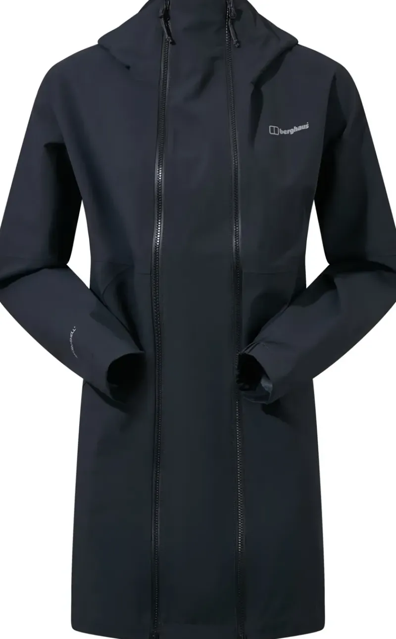 Berghaus Waterproof Jackets-Womens Annaside Maternity 2in1 Jacket - Black-Black