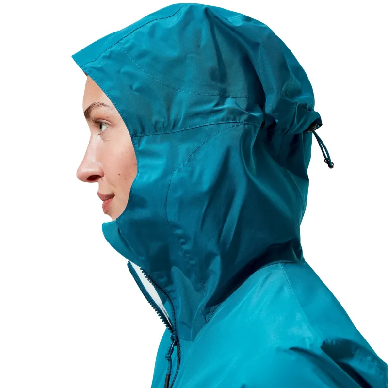 Berghaus Waterproof Jackets-Womens Deluge Pro 3.0 Jacket - Deep Ocean-Jungle Jewel