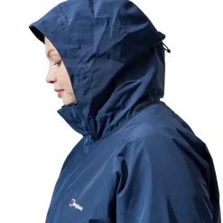 Berghaus Waterproof Jackets-Womens Glissade Jacket IA - Dusk Blue
