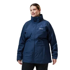 Berghaus Waterproof Jackets-Womens Glissade Jacket IA - Dusk Blue