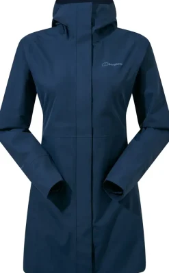 Berghaus Waterproof Jackets-Womens Omeara Long Shell Jacket - Dusk