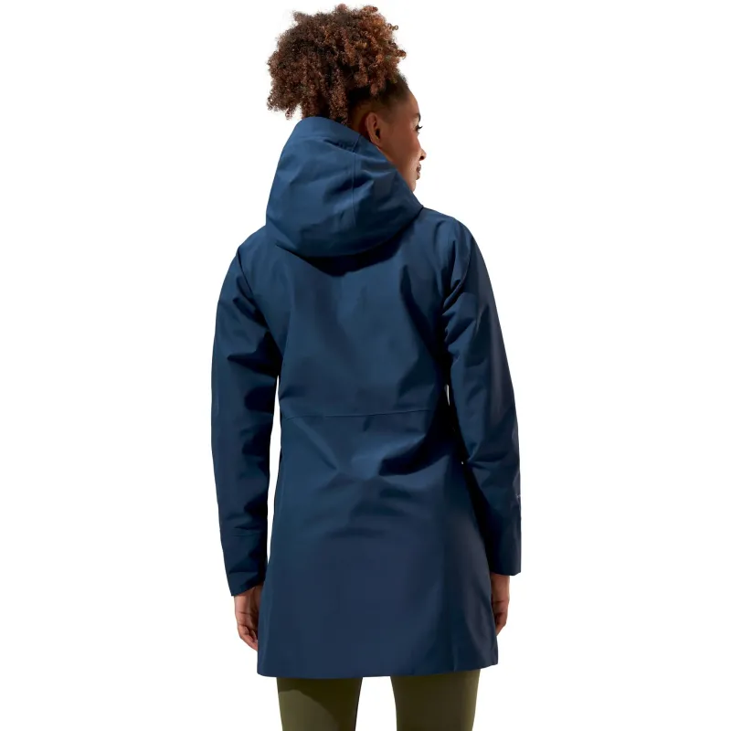 Berghaus Waterproof Jackets-Womens Omeara Long Shell Jacket - Dusk