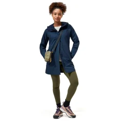 Berghaus Waterproof Jackets-Womens Omeara Long Shell Jacket - Dusk