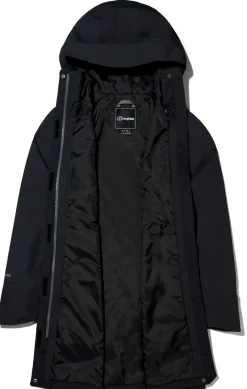 Berghaus Waterproof Jackets-Womens Omeara Long Shell Jacket - Black