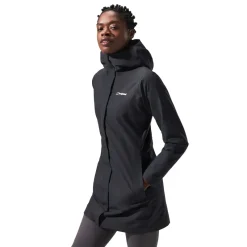 Berghaus Waterproof Jackets-Womens Omeara Long Shell Jacket - Black