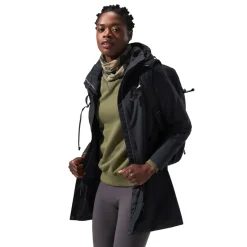 Berghaus Waterproof Jackets-Womens Omeara Long Shell Jacket - Black