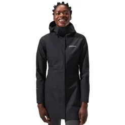 Berghaus Waterproof Jackets-Womens Omeara Long Shell Jacket - Black
