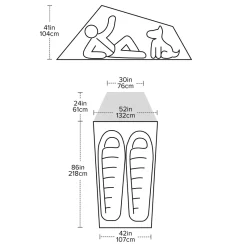 Big Agnes Backpacking & Lightweight Tents-C Bar 2 Tent
