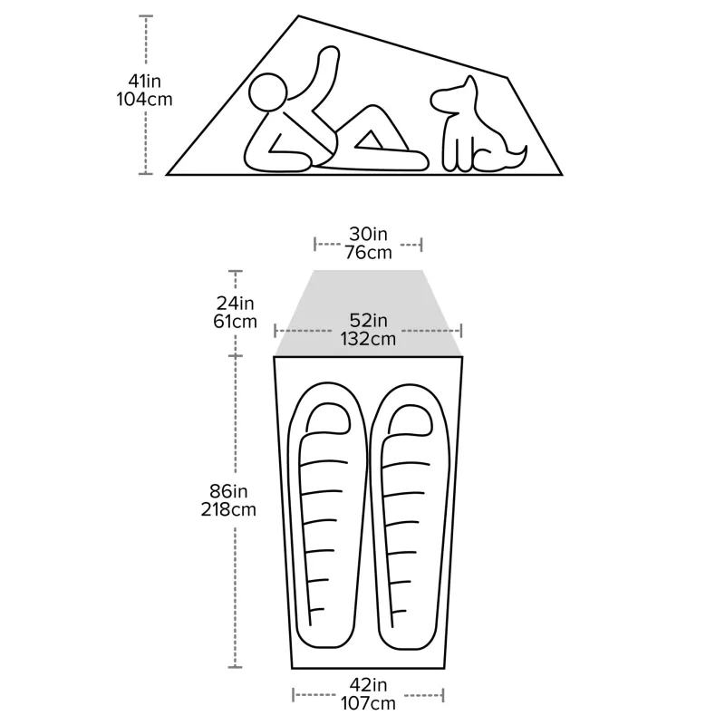 Big Agnes Backpacking & Lightweight Tents-C Bar 2 Tent