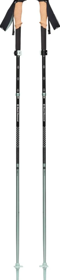 Black Diamond Walking Poles-Pursuit FLZ Trekking Poles - Black-Foam Green - S/M
