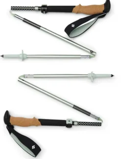 Black Diamond Walking Poles-Pursuit FLZ Trekking Poles - Black-Foam Green - S/M