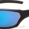 Bloc Eyewear Eyewear-BLOC Beck Sunglasses - Black-Blue Mirror