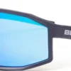 Bloc Eyewear Eyewear-BLOC Blade 2 Sunglasses - Matt Black-Blue Mirror