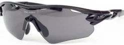 Bloc Eyewear Eyewear-BLOC Bourke Sunglasses - Shiny Black-Grey
