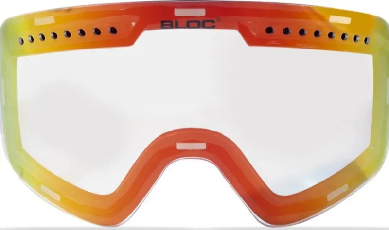 Bloc Eyewear Eyewear-BLOC Fifty-Five Goggle - Matt White-Blue Mirror Lens-Powder Lens
