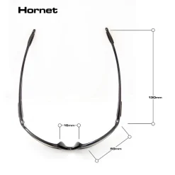 Bloc Eyewear Eyewear-BLOC Hornet Sunglasses - Shiny Black-Polarised Grey