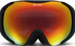 Bloc Eyewear Eyewear-BLOC Mask Goggle - Matt Black-Dark Brown Red Mirror