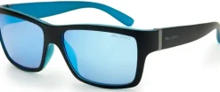 Bloc Eyewear Eyewear-BLOC Riser Sunglasses - Black Blue-Blue Mirror