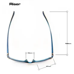 Bloc Eyewear Eyewear-BLOC Riser Sunglasses - Black Blue-Blue Mirror