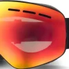 Bloc Eyewear Eyewear-BLOC Small Fit Moon Goggle - Matt Black-Brown Red Mirror Lens