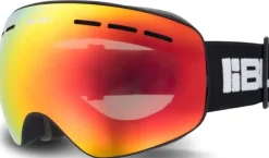 Bloc Eyewear Eyewear-BLOC Small Fit Moon Goggle - Matt Black-Brown Red Mirror Lens