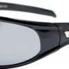 Bloc Eyewear Eyewear-BLOC Stingray Sunglasses - Shiny Black-Polarised Grey