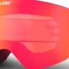 Bloc Eyewear Eyewear-BLOC Thirty-Five Goggle - Matt Black-Brown Red Mirror