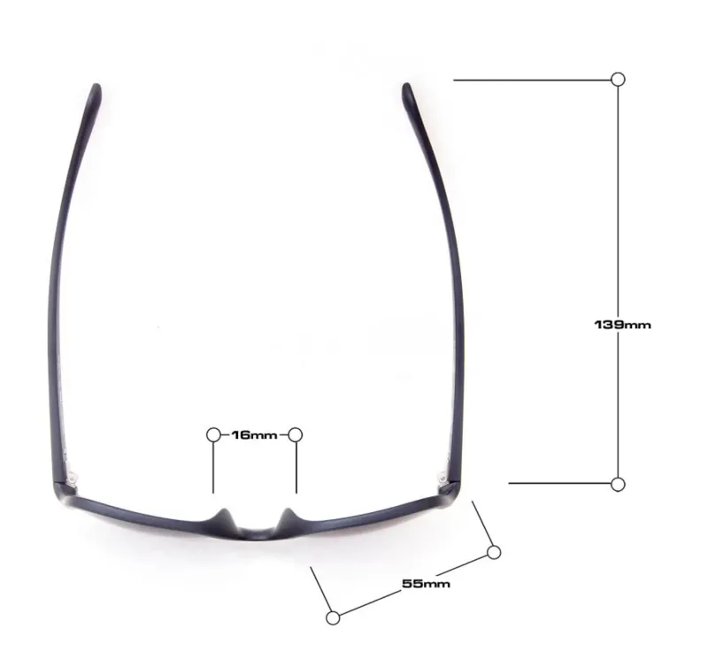 Bloc Eyewear Eyewear-BLOC Tide Sunglasses - Matt Black-Polarised