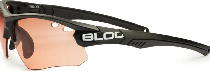 Bloc Eyewear Eyewear-BLOC Titan Sunglasses - Black-Red 4 Lens Pack