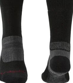 Bridgedale Socks|Socks-Mens Hike Midweight Merino Socks - Black
