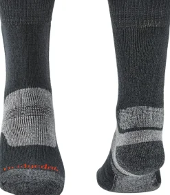 Bridgedale Socks|Socks-Mens Hike Midweight Merino Socks - Gunmetal