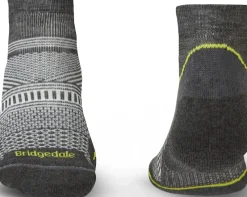 Bridgedale Socks|Socks-Mens Hike Ultralight T2 Coolmax Performance Low Socks - Graphite