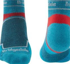 Bridgedale Socks|Socks-Mens TRAIL RUN Ultralight T2 Coolmax Sport Low Socks - Blue