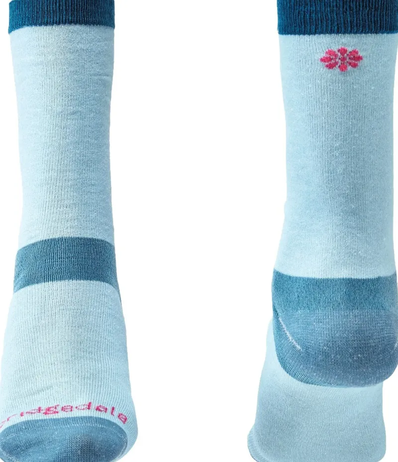 Bridgedale Socks|Socks-Womens Coolmax Liner Socks - Twin Pack - Sky