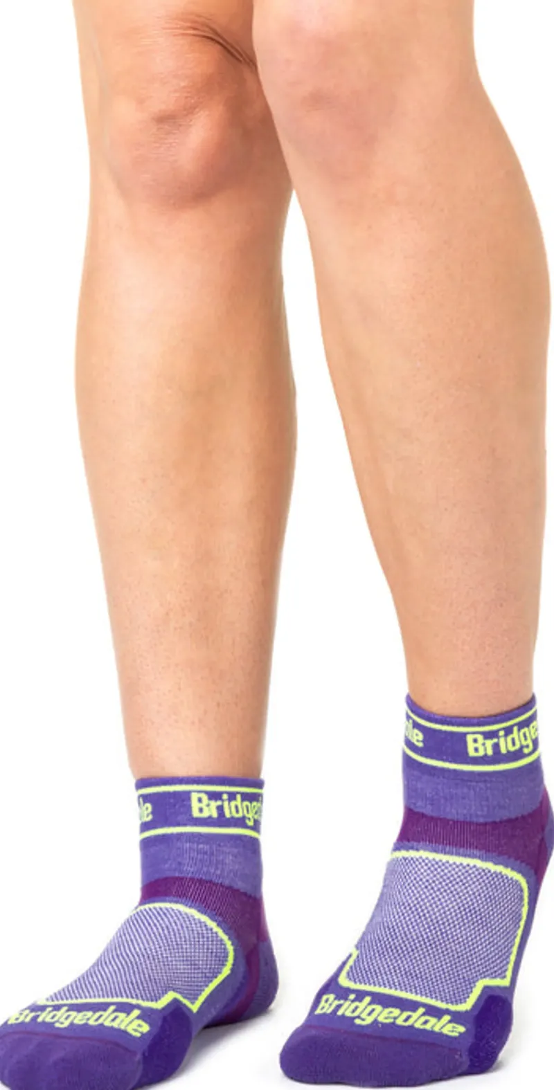 Bridgedale Socks|Socks-Womens TRAIL RUN Ultralight T2 Coolmax Sport Low Socks - Purple